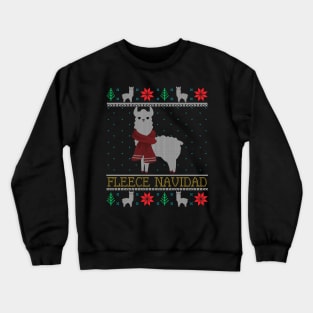 Llama Alpaca Ugly Christmas Xmas Gifts Crewneck Sweatshirt